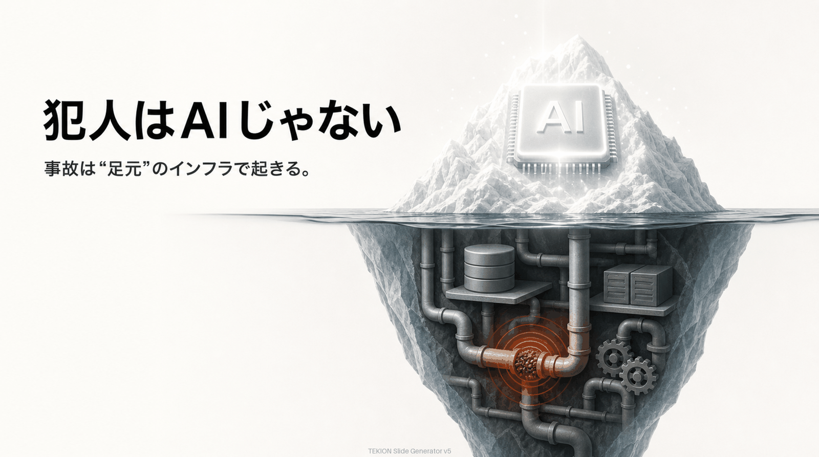 犯人はAIじゃない。事故は足元のインフラで起きる。