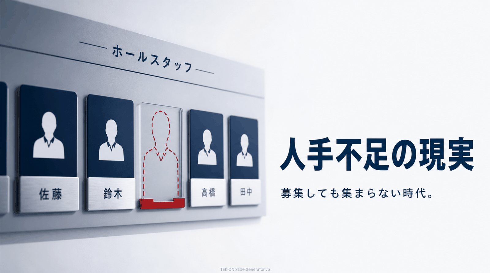 採用難+人件費高騰の現実。