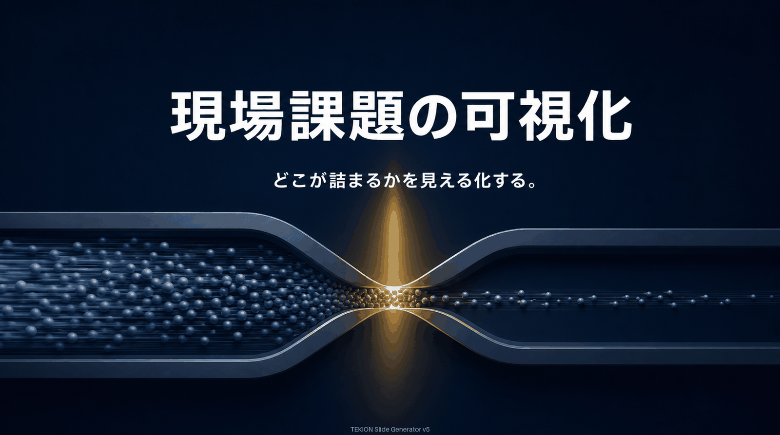 まず現場課題を可視化する。